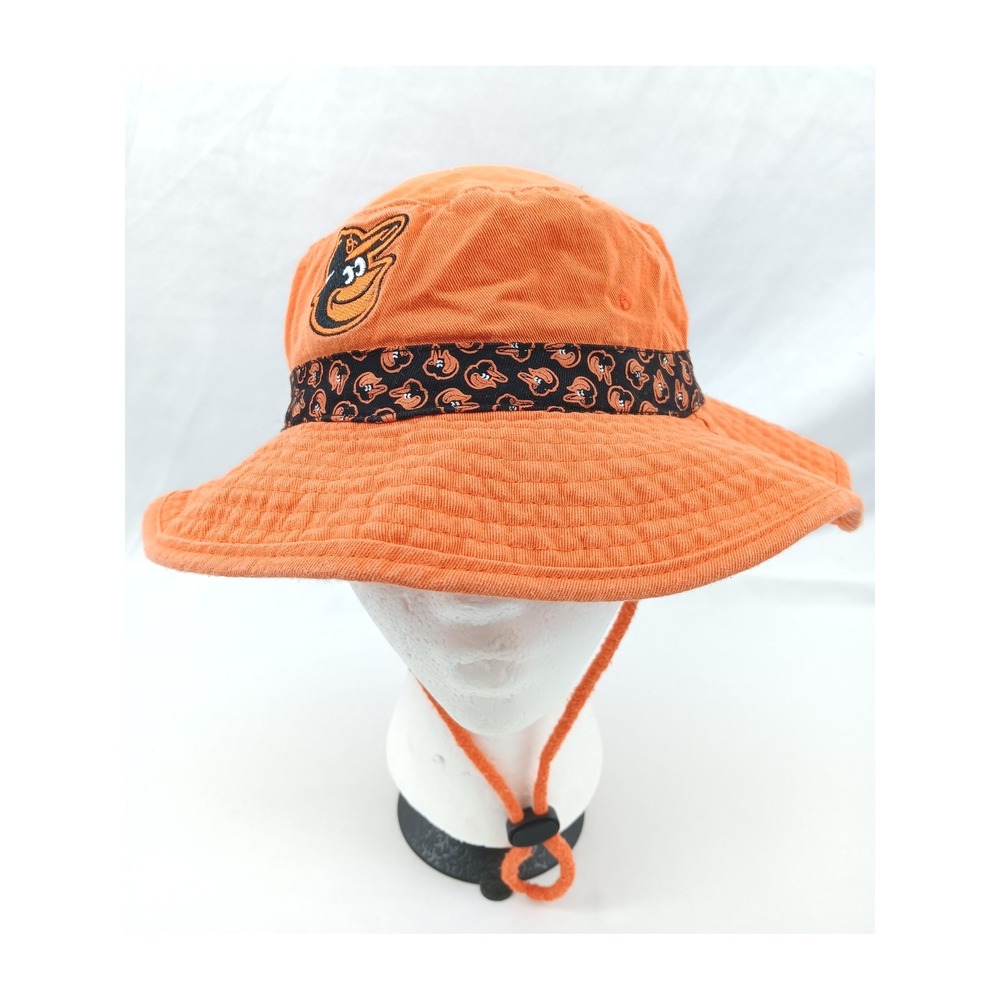Baltimore Orioles Miller Lite Orange Bucket Hat Fan Gear‎ OSFM